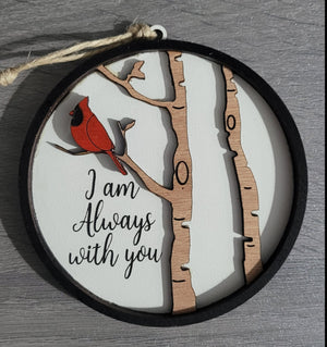 Open image in slideshow, I am Always with You Cardinal Ornament
