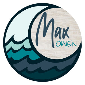 Open image in slideshow, Moon &amp; Wave Name Sign
